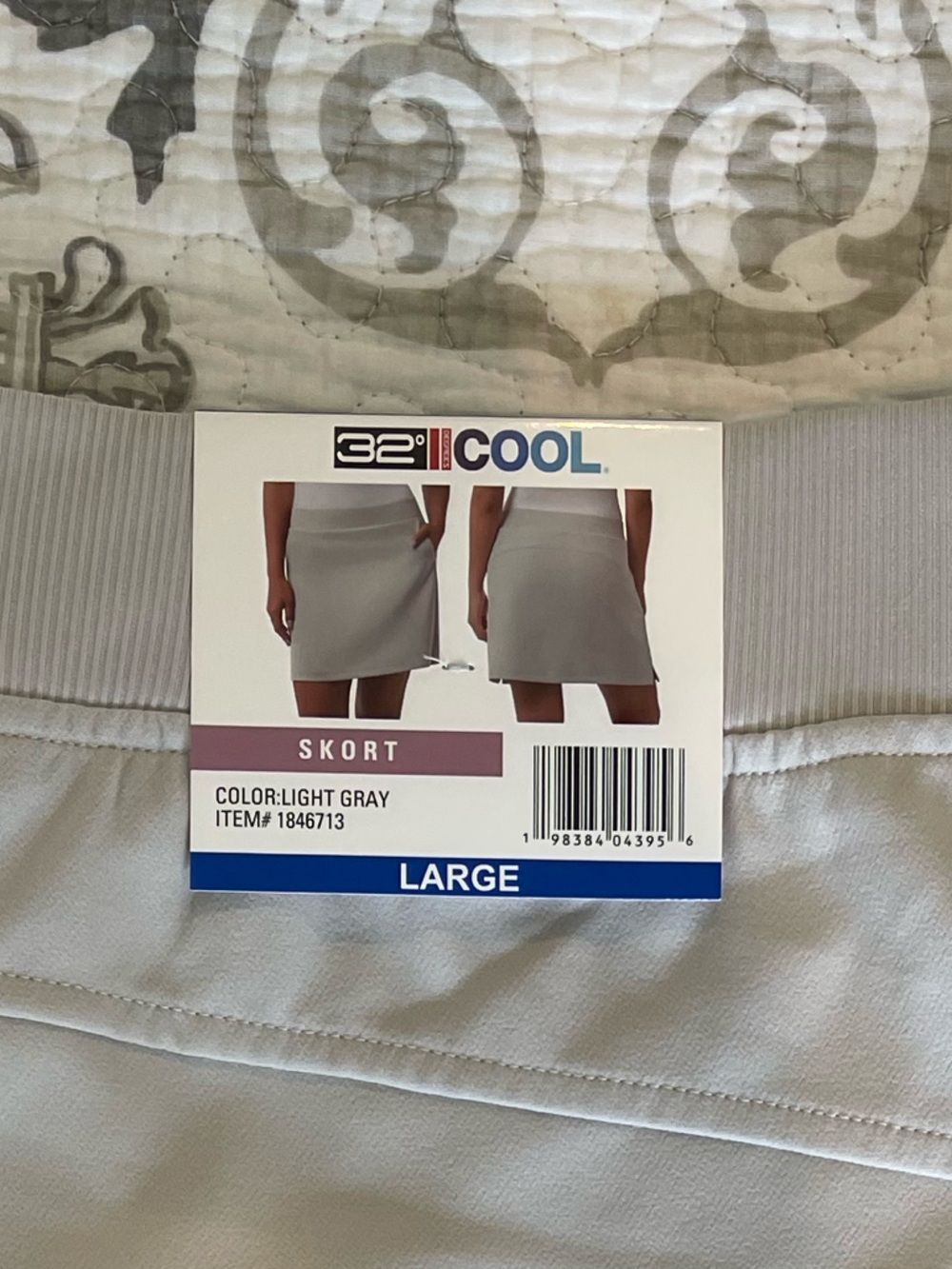 32 Degrees Light Gray Women's Skort - Large